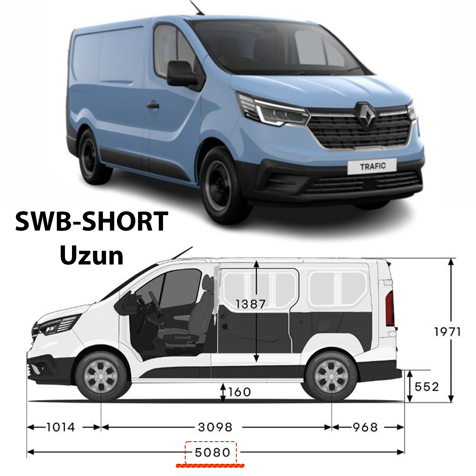 For Renault Trafic X82 SWB (2014-2025) Roof Side Rails – Plus Model, Aluminum Silver For Renault Trafic X82 SWB (2014-2025) Roof Side Rails – Plus Model, Aluminum Silver